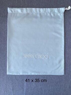 NWOT Authentic Jimmy Choo | Satin Drawstring Dust Bag Baby Blue